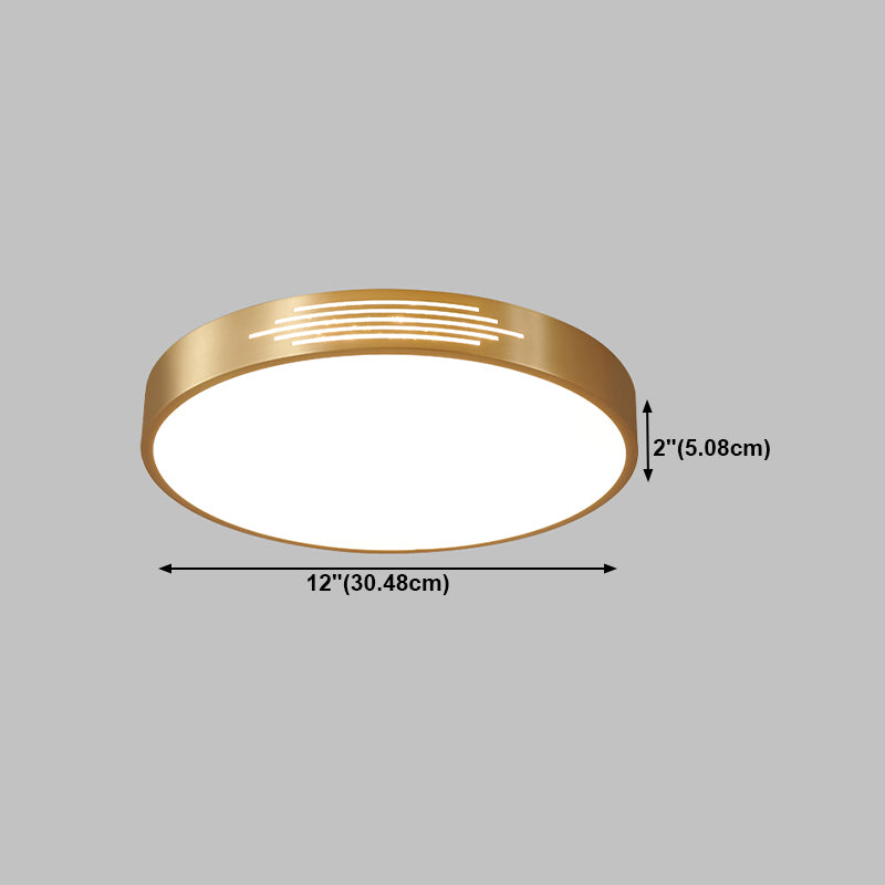 Moderne stijl geometrie vorm plafond armatuur metaal 1 licht plafond gemonteerd licht in goud