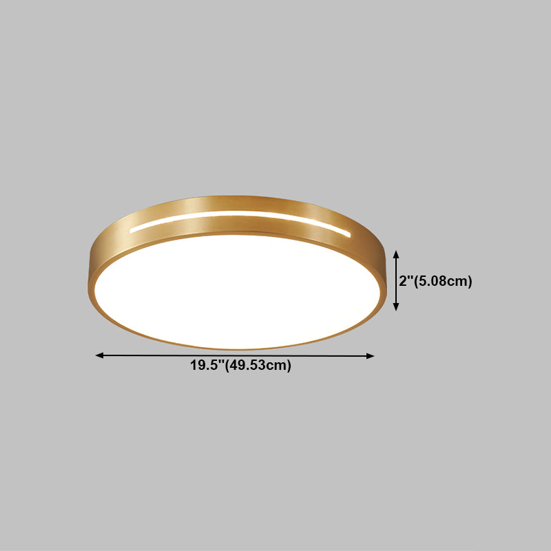 Forma de techo de forma de geometría de estilo moderno 1 Luz de techo de luz en oro