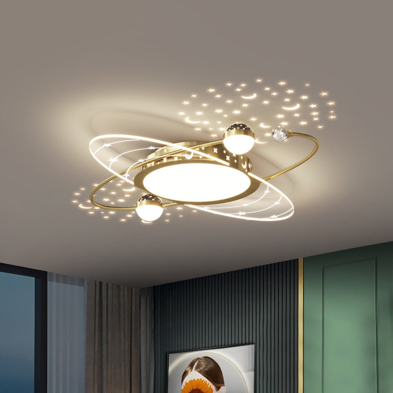 Modern Style Geometry Shape Ceiling Fixtures Metal Flush Mount Lights