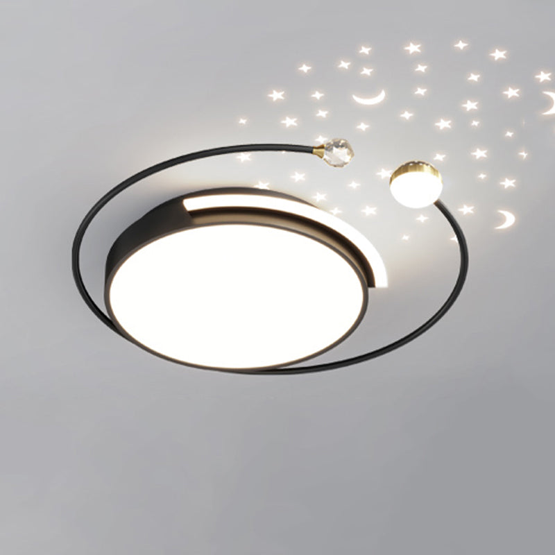 Modern Style Geometry Shape Ceiling Fixtures Metal Flush Mount Lights