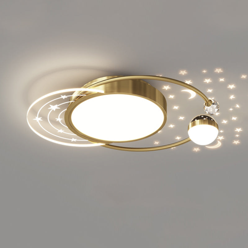 Forme de géométrie de style moderne Assesses de plafond Metal Flush Mount Lights