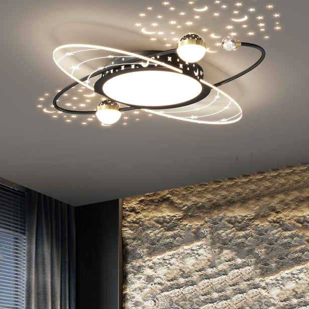 Forme de géométrie de style moderne Assesses de plafond Metal Flush Mount Lights