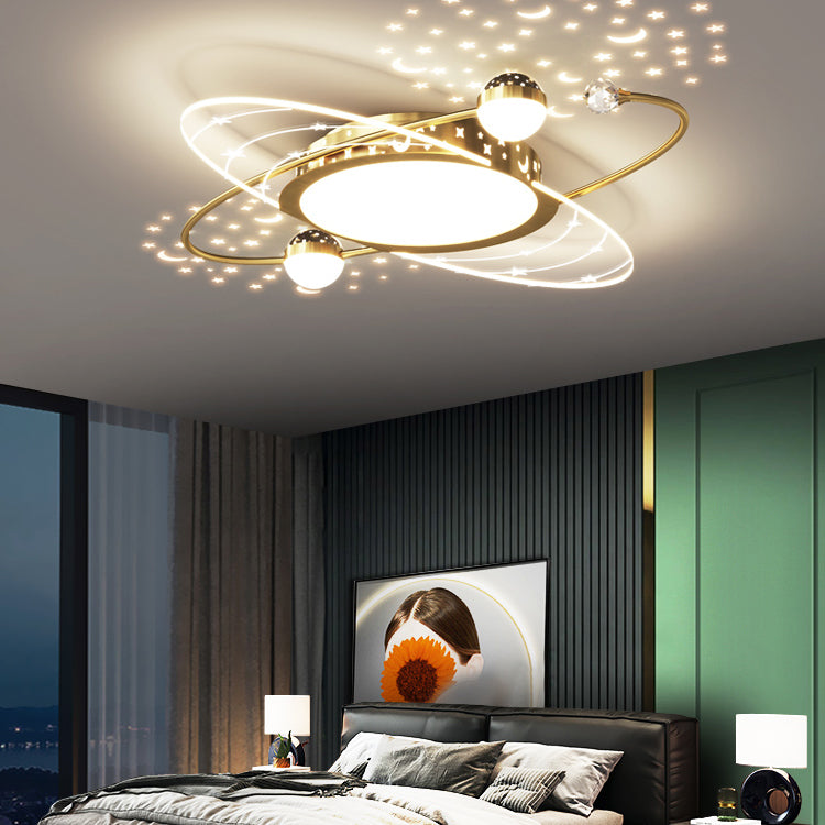 Modern Style Geometry Shape Ceiling Fixtures Metal Flush Mount Lights