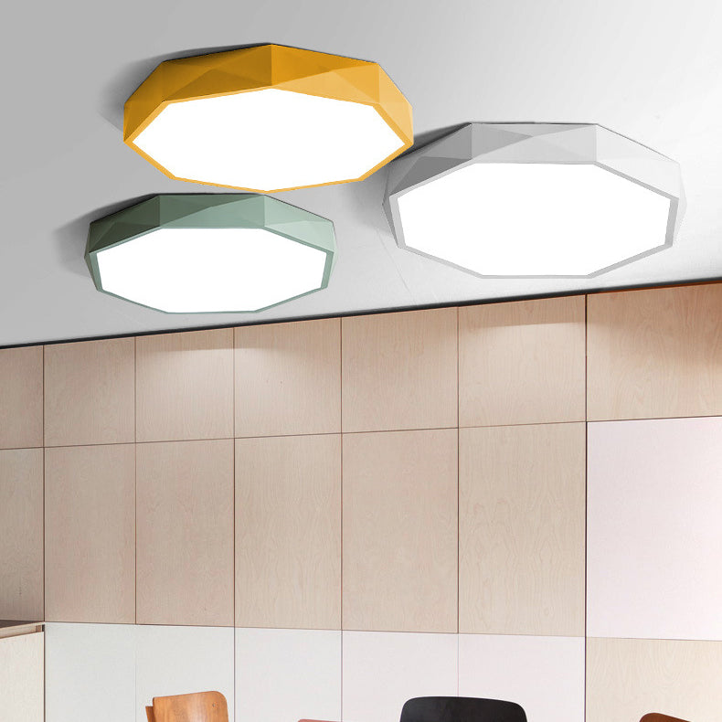 Lampada del soffitto a forma di geometria in stile moderno 1 Metal 1 Luce Luce per camera da letto