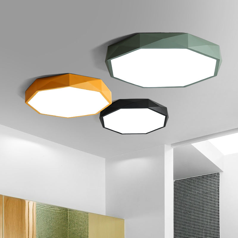 Lampada del soffitto a forma di geometria in stile moderno 1 Metal 1 Luce Luce per camera da letto