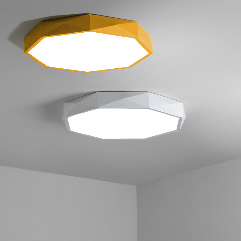 Moderne stijl geometrie vorm plafondlamp metaal 1 licht plafondlicht voor slaapkamer