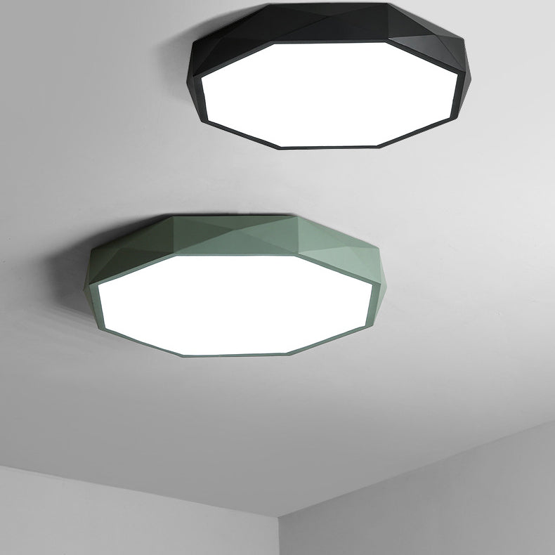 Moderne stijl geometrie vorm plafondlamp metaal 1 licht plafondlicht voor slaapkamer