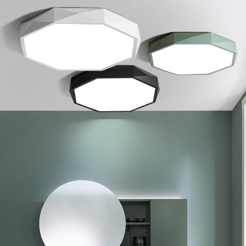 Lampada del soffitto a forma di geometria in stile moderno 1 Metal 1 Luce Luce per camera da letto