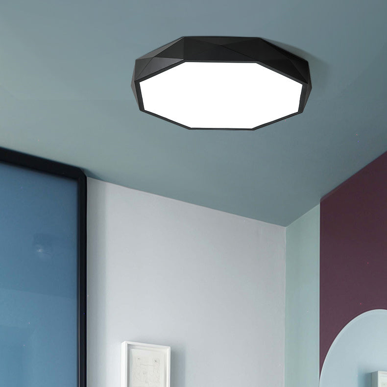 Lampada del soffitto a forma di geometria in stile moderno 1 Metal 1 Luce Luce per camera da letto