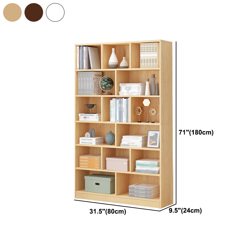 Libreria standard di legno fabbricato scandinavo chiuso verticale scaffale