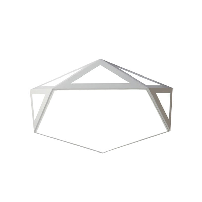 Metalen geometrische schaduw spoel plafondlicht moderne stijl 1 licht spoelbevestiging armatuur