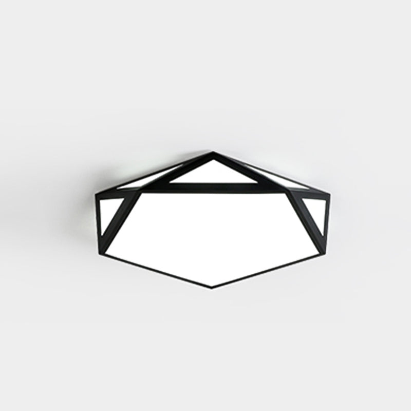 Metalen geometrische schaduw spoel plafondlicht moderne stijl 1 licht spoelbevestiging armatuur