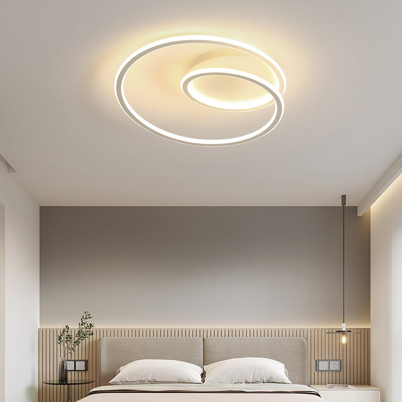 Metalen ronde schaduw plafondlicht moderne stijl 1-licht flush mount armatuur