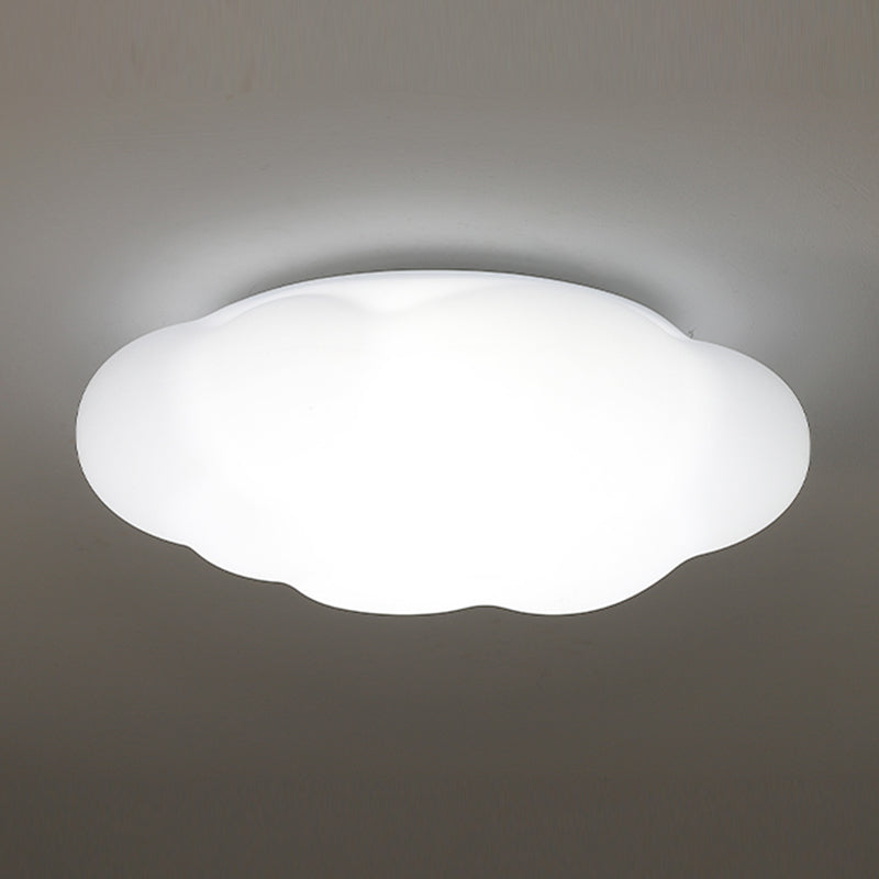 Modern Style Cloud Shade Ceiling Lamp Plastic 1 Headed Ceiling Lighting for Restaurant