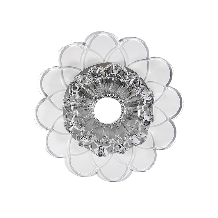 Crystal de plafond moderne Crystal LED coloré à chasse d'eau à la lumière avec trou 4 "Dia