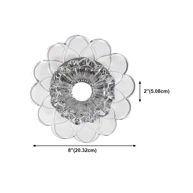 Moderno a soffitto chiaro cristallo colorato a filo a sfioramento leggero con foro 4 "dia