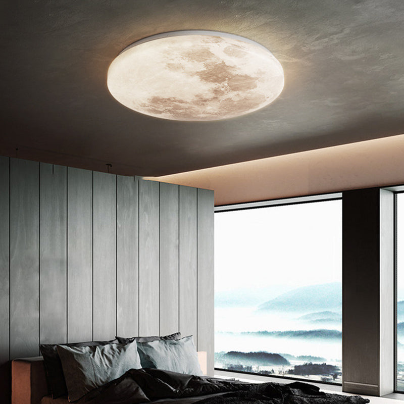 Moon-shaped Flush Mount Ceiling Light Modern LED Flush Mount Ceiling Fixture