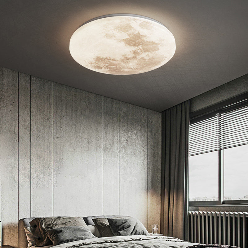 Moon-shaped Flush Mount Ceiling Light Modern LED Flush Mount Ceiling Fixture