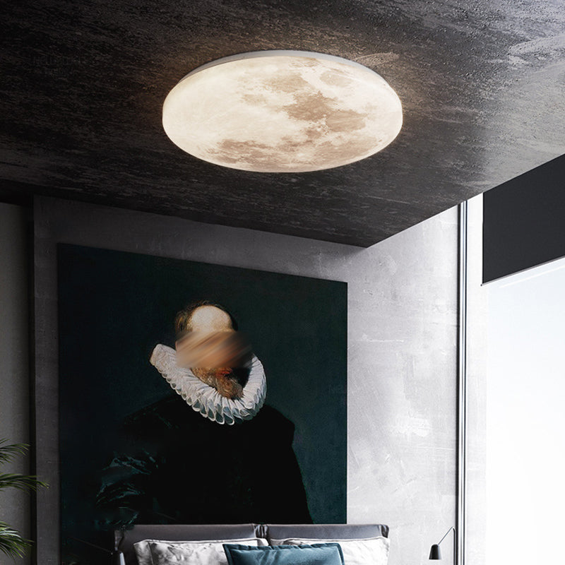 Moon-shaped Flush Mount Ceiling Light Modern LED Flush Mount Ceiling Fixture