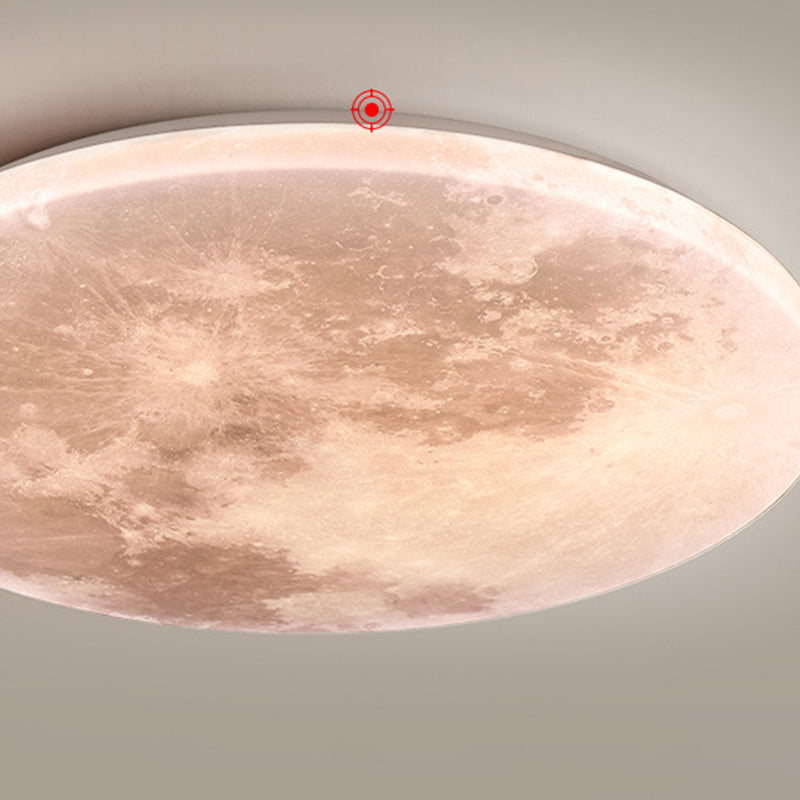 Moon-shaped Flush Mount Ceiling Light Modern LED Flush Mount Ceiling Fixture