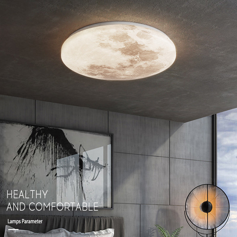 Moon-shaped Flush Mount Ceiling Light Modern LED Flush Mount Ceiling Fixture