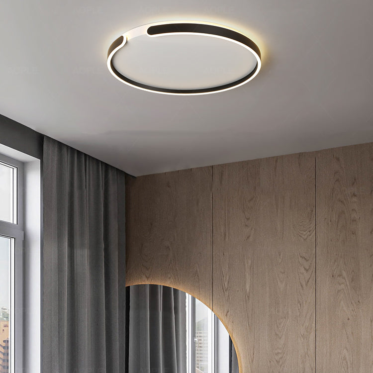 Apparecchiatura del soffitto a forma di geometria in stile moderno in metallo 1 Fun a soffitto a sfioramento leggero