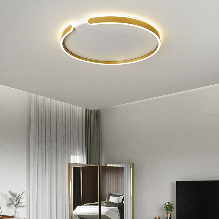 Apparecchiatura del soffitto a forma di geometria in stile moderno in metallo 1 Fun a soffitto a sfioramento leggero