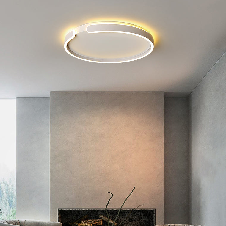 Modern Style Geometry Shape Ceiling Fixture Metal 1 Light Flush Mount Ceiling Fixture