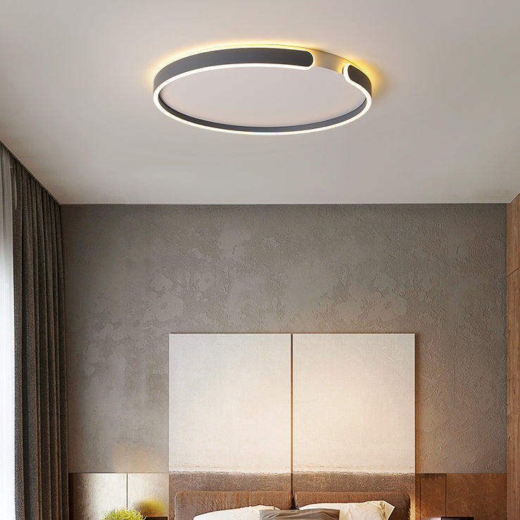 Modern Style Geometry Shape Ceiling Fixture Metal 1 Light Flush Mount Ceiling Fixture