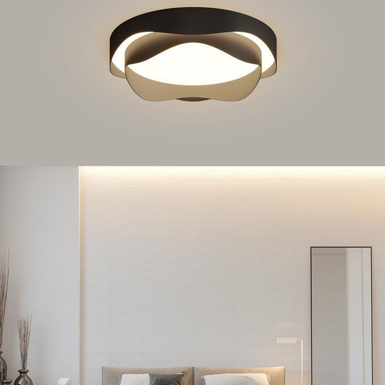 2 Light Plafond Lighting Modern Style Metal Plafond Light pour le salon