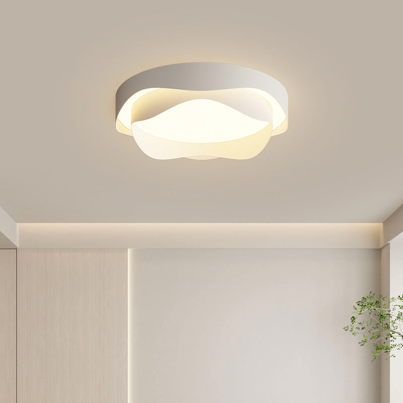 2 Light Plafond Lighting Modern Style Metal Plafond Light pour le salon