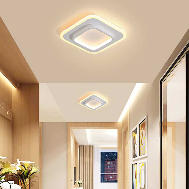 2 Light Ceiling Lighting Modern Style Metal Ceiling Light for Bedroom