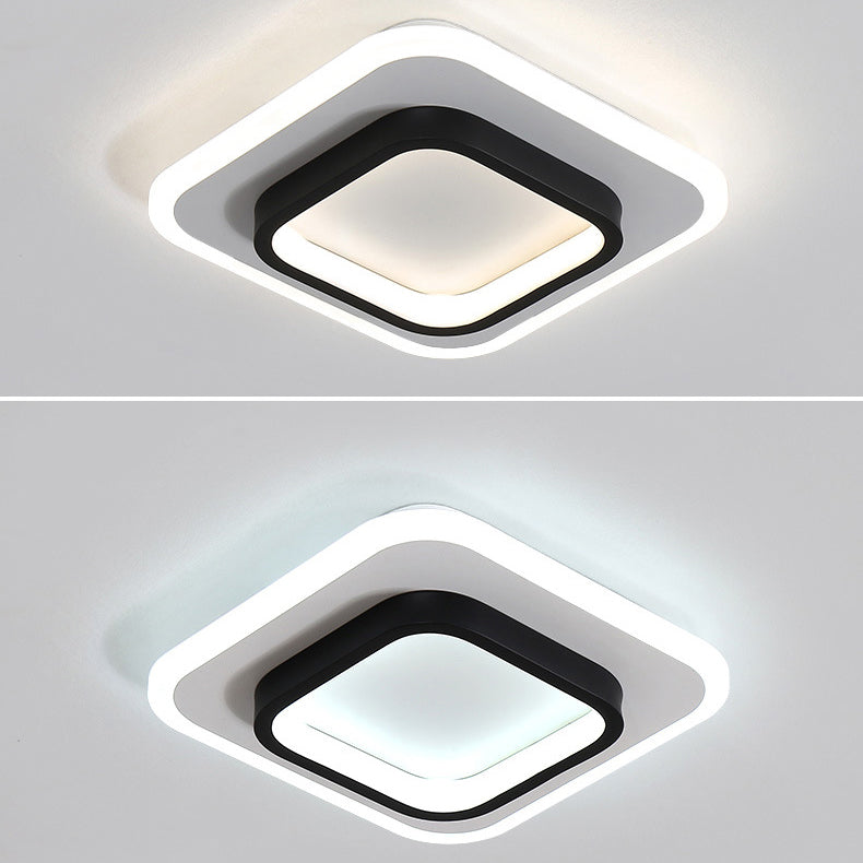 2 Light Ceiling Lighting Modern Style Metal Ceiling Light for Bedroom