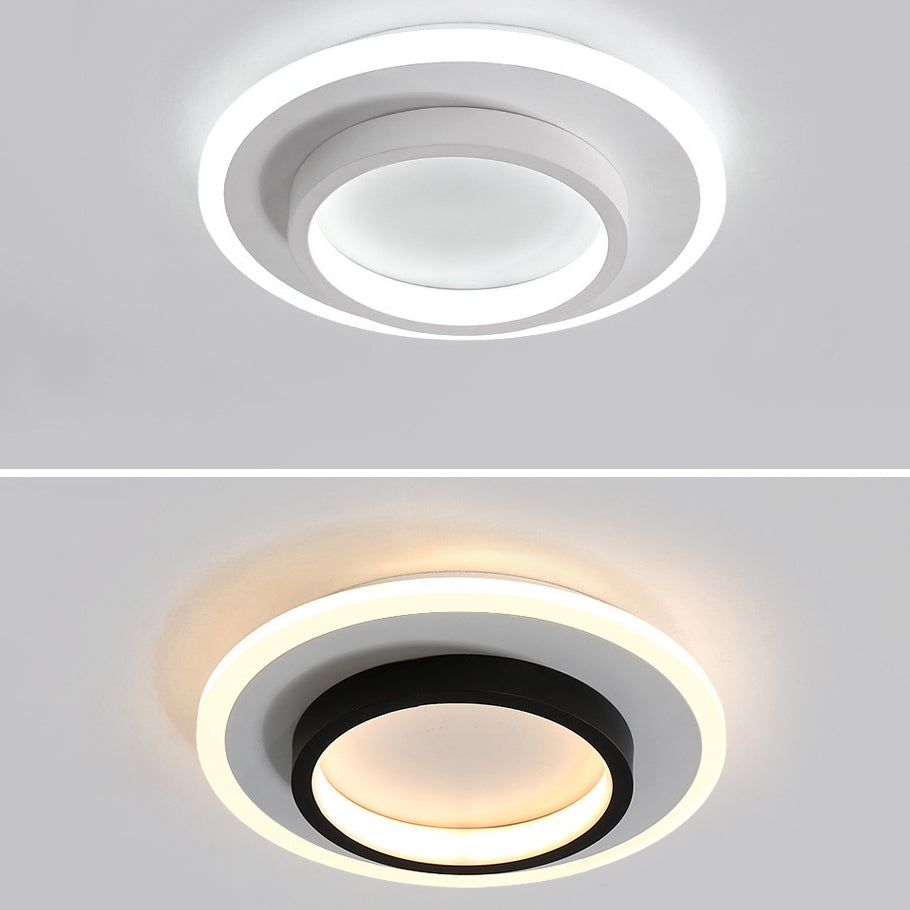 2 Light Ceiling Lighting Modern Style Metal Ceiling Light for Bedroom