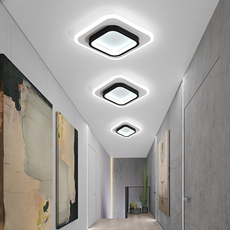 2 Light Ceiling Lighting Modern Style Metal Ceiling Light for Bedroom