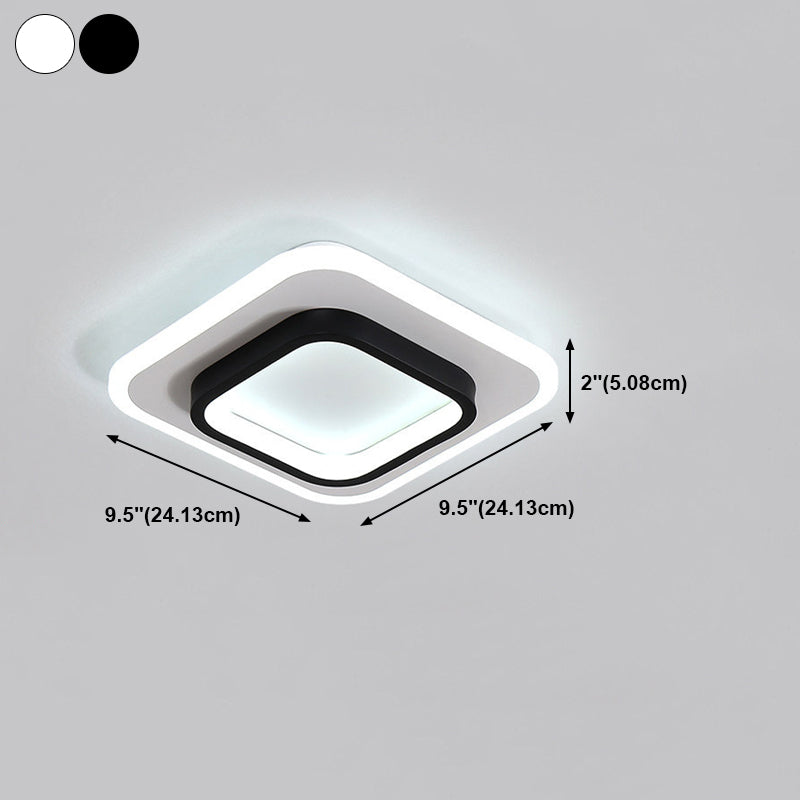 2 Light Ceiling Lighting Modern Style Metal Ceiling Light for Bedroom