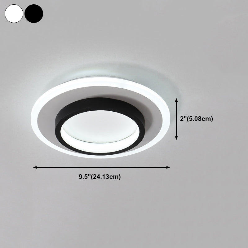 2 iluminación de techo ligero Luz de techo de metal de estilo moderno para dormitorio