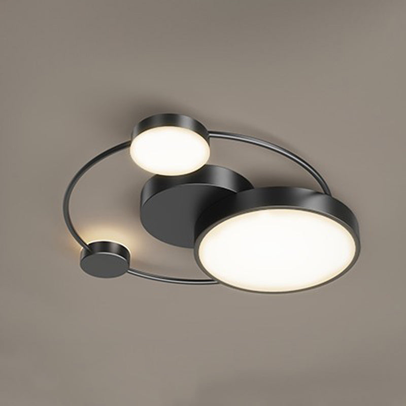 Modern Style Round Shape Ceiling Fixtures Metal Ceiling Mounted Lights