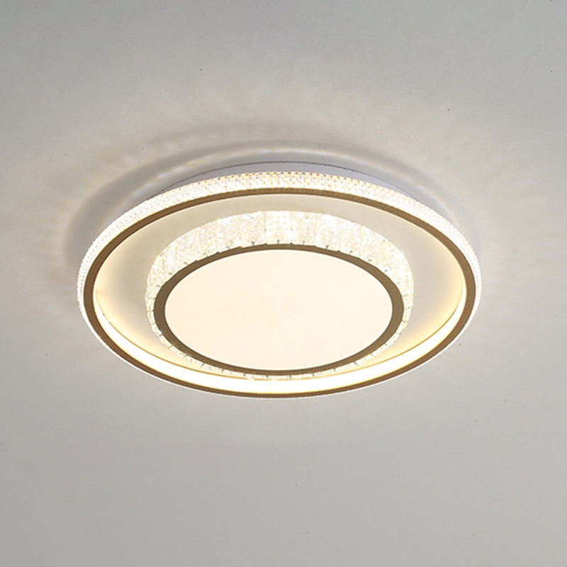 Metall Geometrische Flush Mount Lichter moderne Style 2 Leuchten Flush Mount Lampe