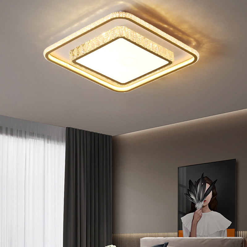 Metall Geometrische Flush Mount Lichter moderne Style 2 Leuchten Flush Mount Lampe