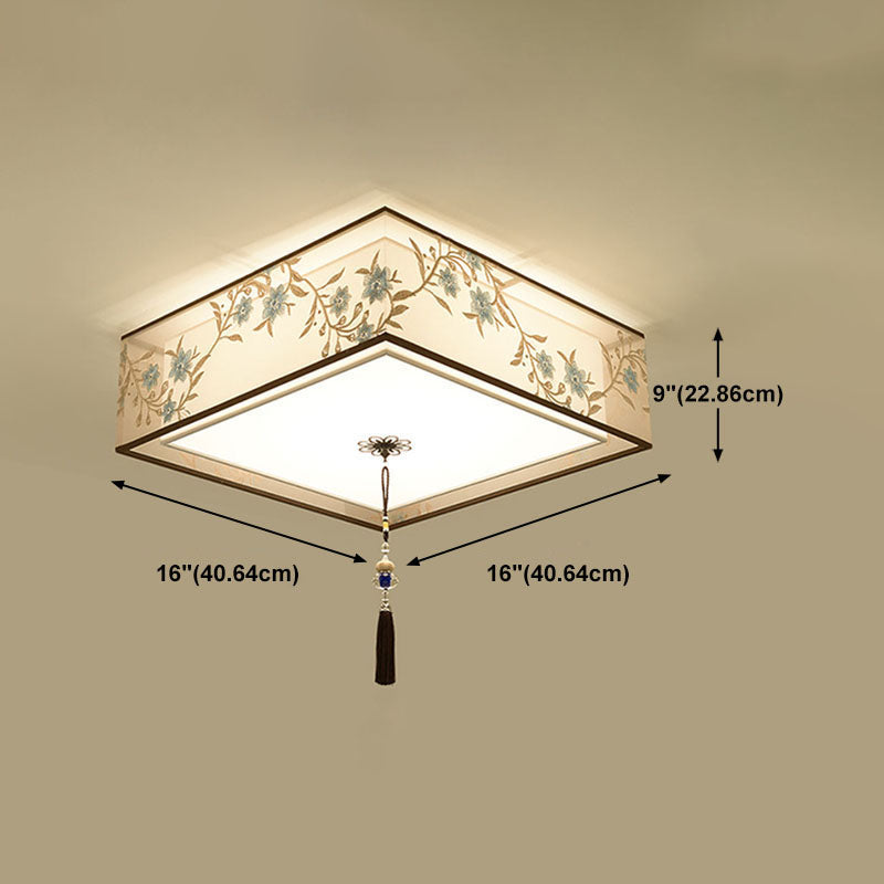 Stoff Schatten Flush -Montierung