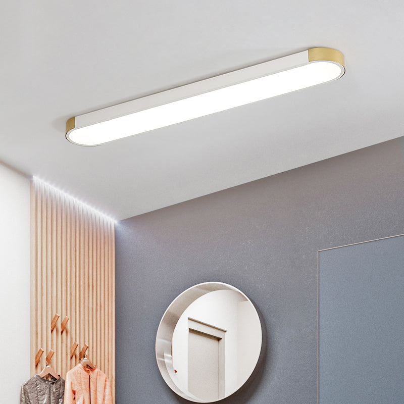 Minimalistische LED -plafondspoeling Mount Licht Geometrie Spoellamp met acrylschaduw voor kantoor