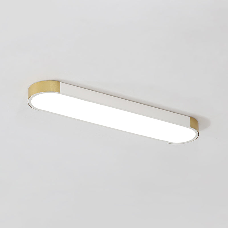 Minimalist LED Ceiling Flush Mount Light Geometry Flush Lamp with Acrylic Shade for Office