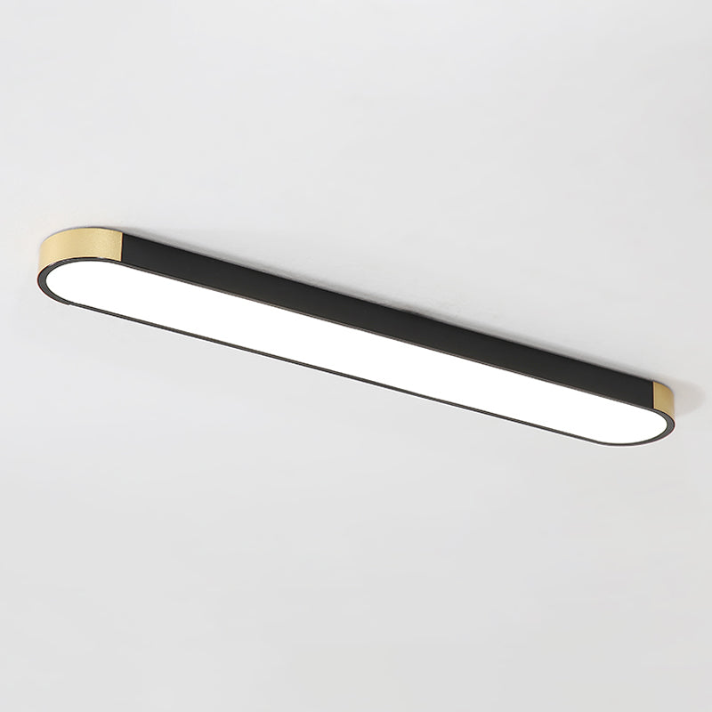 Minimalist LED Ceiling Flush Mount Light Geometry Flush Lamp with Acrylic Shade for Office