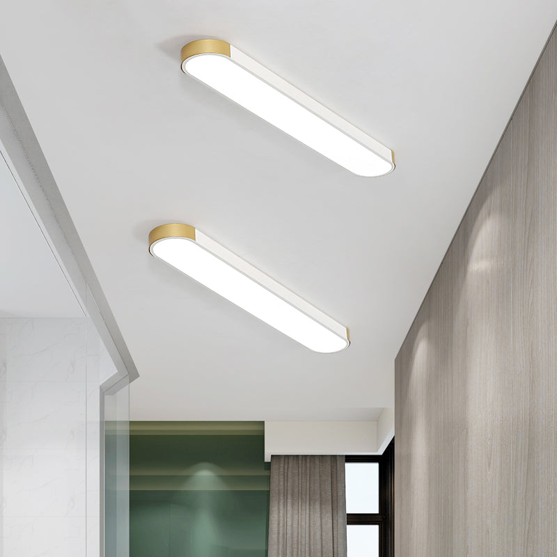 Minimalistische LED -plafondspoeling Mount Licht Geometrie Spoellamp met acrylschaduw voor kantoor