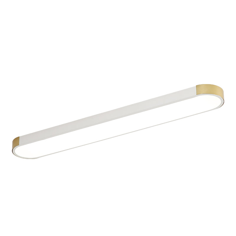 Minimalist LED Ceiling Flush Mount Light Geometry Flush Lamp with Acrylic Shade for Office