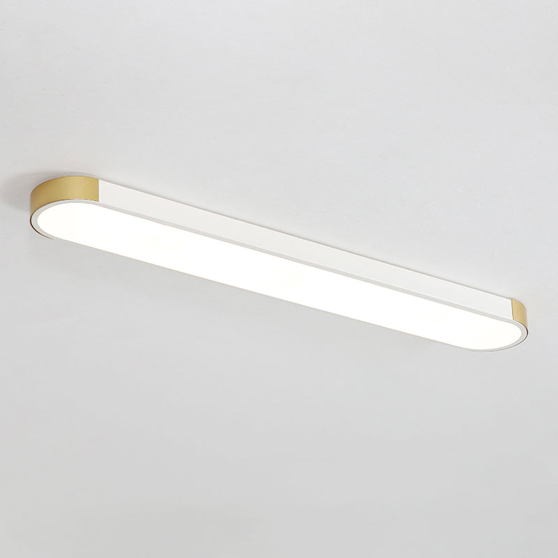 Minimalist LED Ceiling Flush Mount Light Geometry Flush Lamp with Acrylic Shade for Office