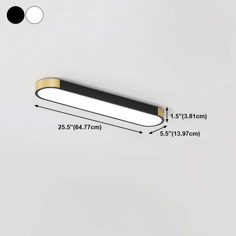 Lámpara de luz de geometría de montaje de techo de techo LED minimalista con tono acrílico para oficina