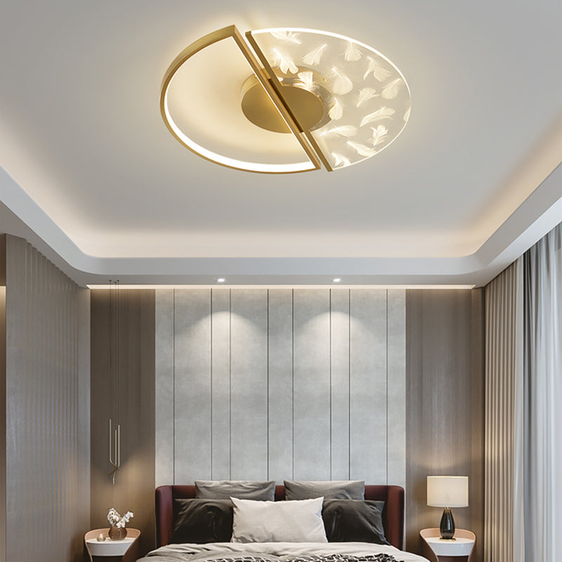 Nordic veren plafond licht metaal ronde led spoeling mount licht voor woonkamer