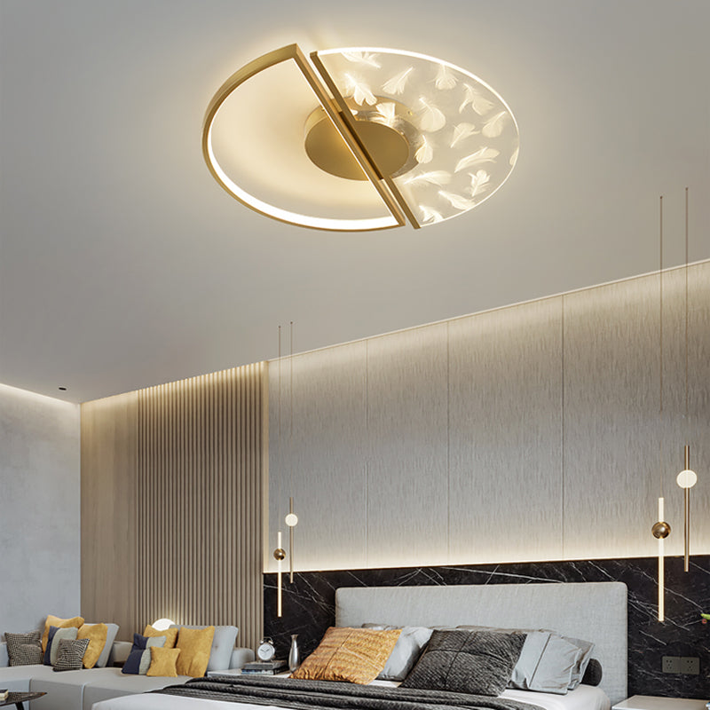 Nordic veren plafond licht metaal ronde led spoeling mount licht voor woonkamer